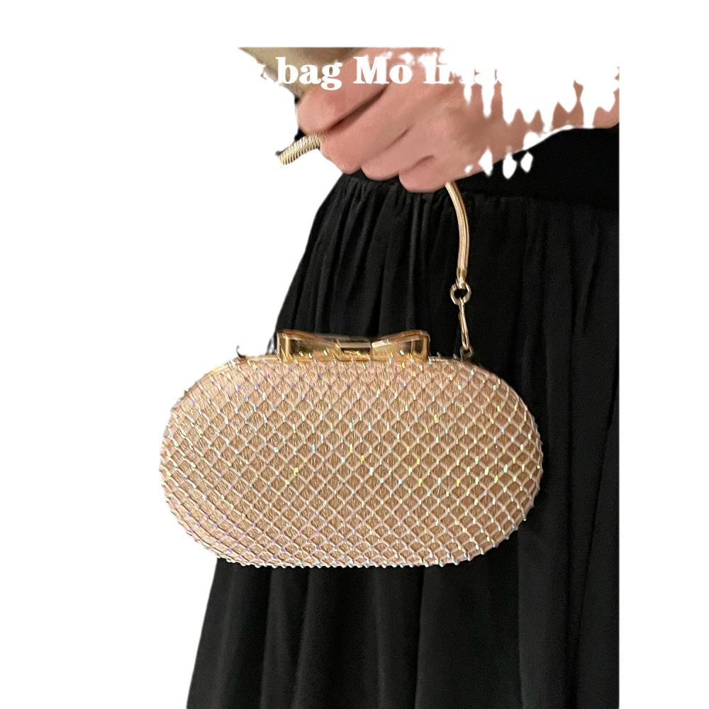 Clutch Effet Paille  Femme | Sacs De Soirée Sacs Femme