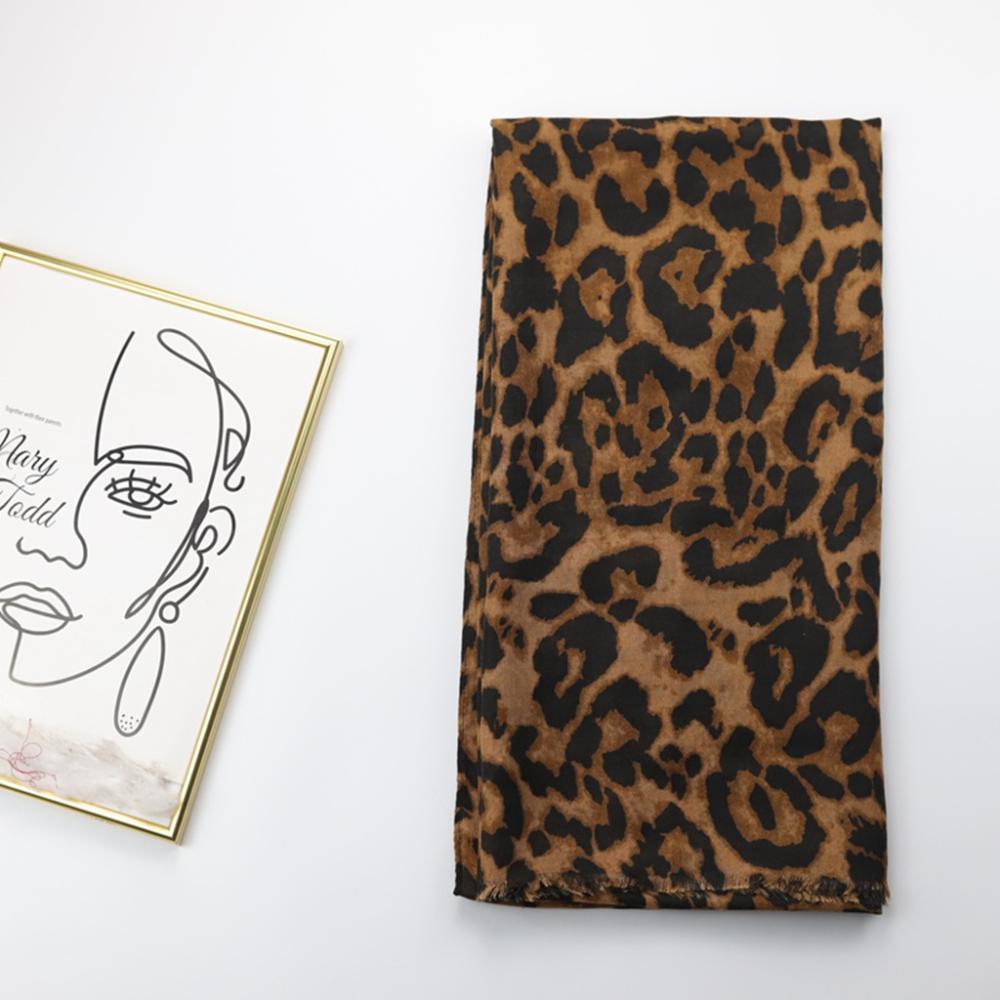 Foulard À Imprimé Léopard  Femme | Foulards Accessoires Femme