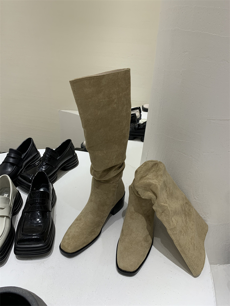 Online Exclusive – Bottes Hautes En Cuir  Femme | Bottes Et Bottines Bottes Et Bottines Bottes Et Bottines