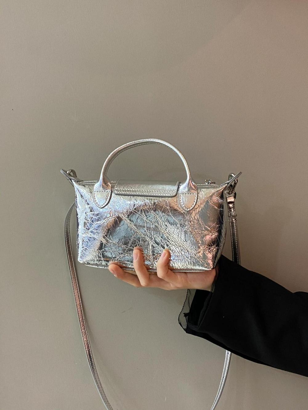 Online Exclusive – Sac Porté Épaule Métallisé  Femme | Sacs Portés Épaule Sacs Femme