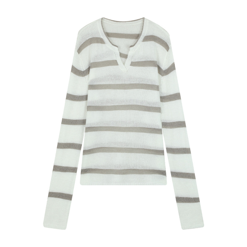 Pull En Maille Rayée  Femme | Pulls Et Cardigan Pulls Et Cardigan Femme