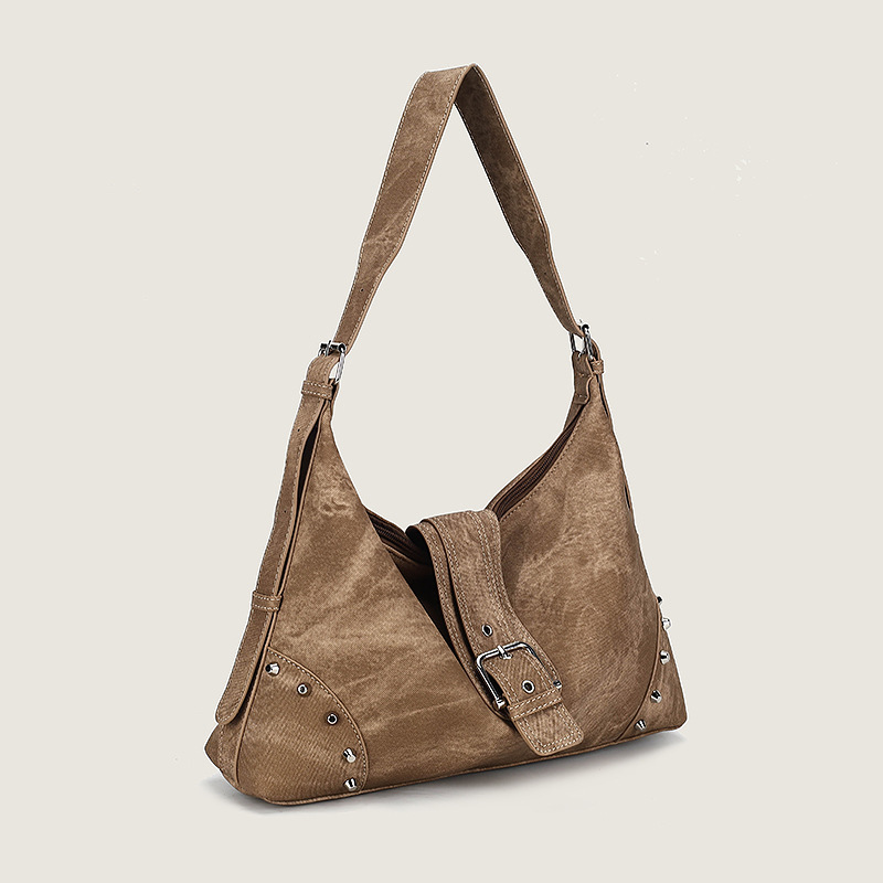 Sac Porté Épaule En Cuir Clouté  Femme | Sacs Portés Épaule Sacs Femme